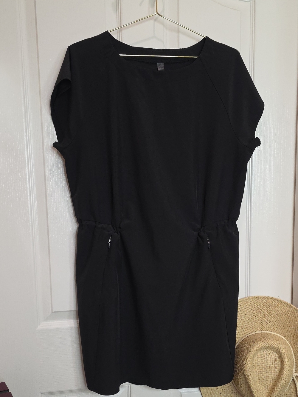 Kyodan Black Mini Dress with Zip Pockets